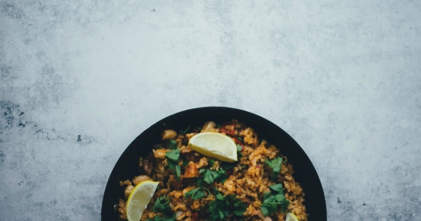 Andouille mushroom sauce with cauliflower rice