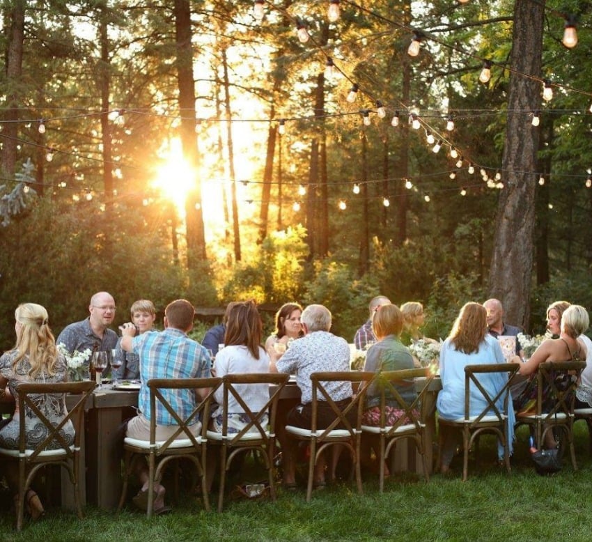 The first 'sourced' dinner at Caldwell Heritage Farm.
