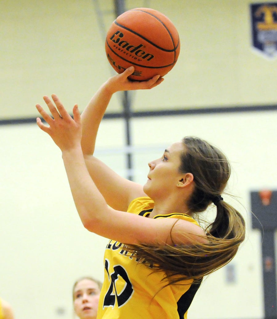 <who>Photo Credit: Lorne White/KelownaNow </who>The Owls' Rylee Semeniuk stepped up for a pair of double-digit performances.