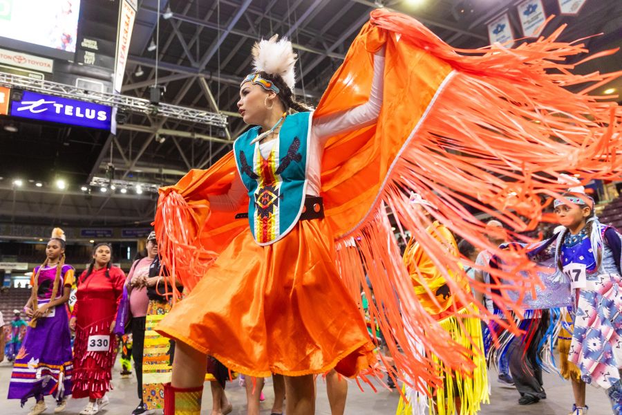 <who>Photo Credit: NowMedia/Gord Goble</who> Scene from 2023 Pow Wow Between the Lakes