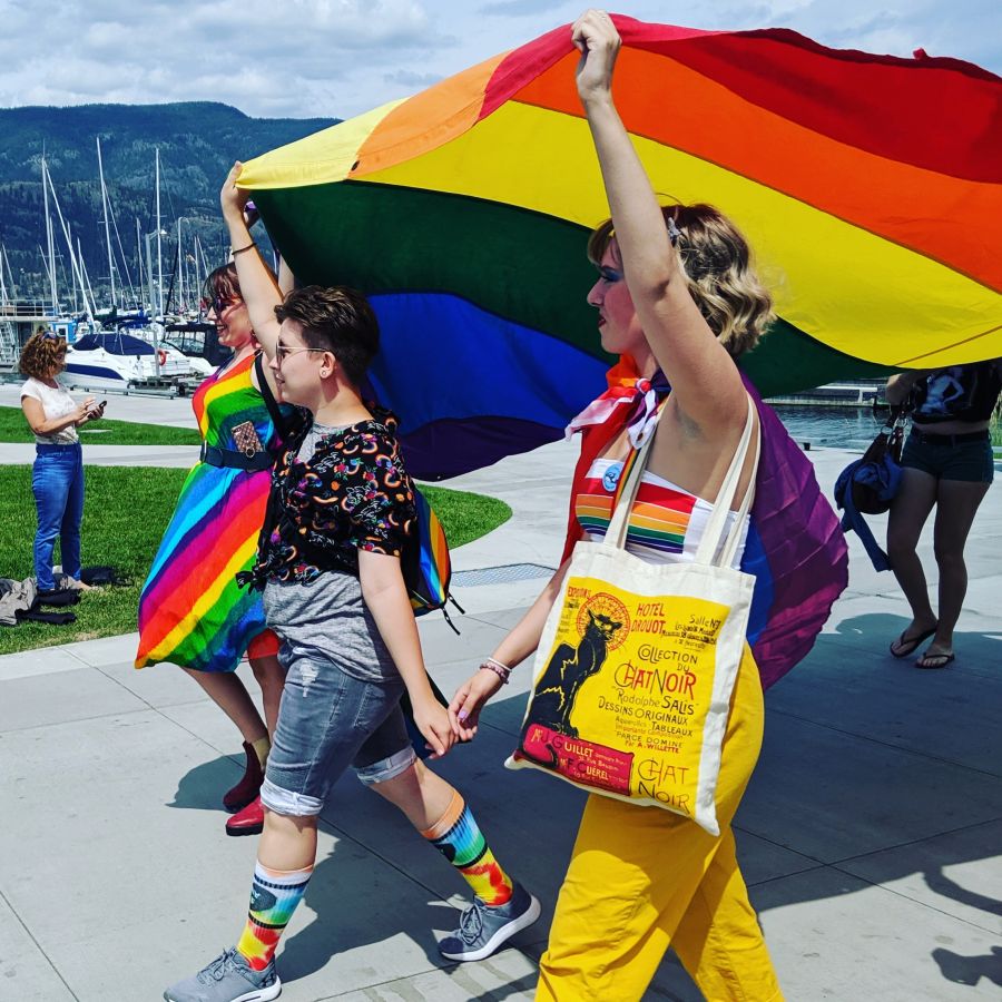 <who>Photo Credit: Contributed</who>Kelowna Pride in 2019. It'll look a bit different this year!