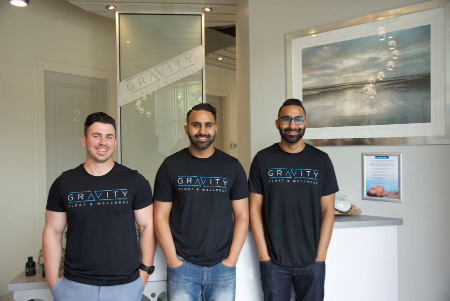 left to right, Kevan Timtano, Navee Sandhu, Banee Sandhu