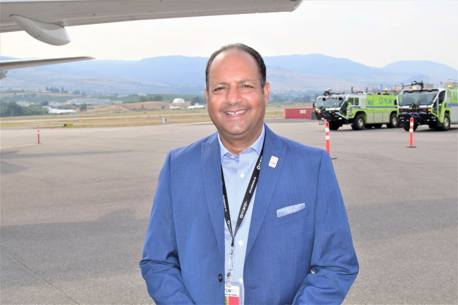 </who>Kelowna airport director Sam Samaddar.