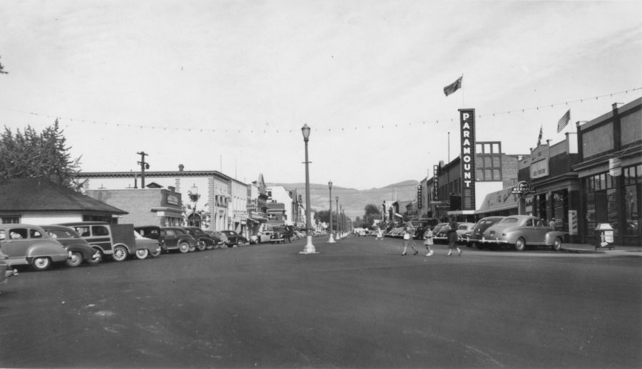 The view looking East down Bernard hasn’t changed much over the past 60 years. Photo taken 1950.