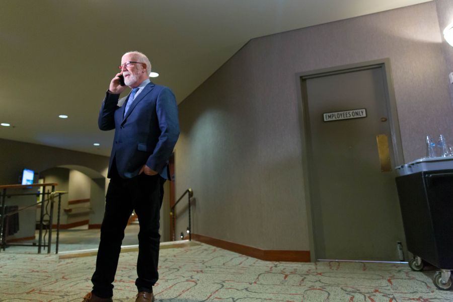 <who>Photo Credit: NowMedia/Gord Goble</who> A moment of calm on election night