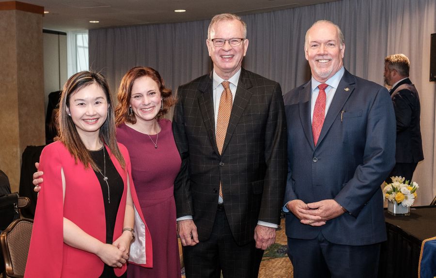 <who>Photo Credit: Government of BC</who>(L to R) Kang, Mungall, Ralston and Horgan.