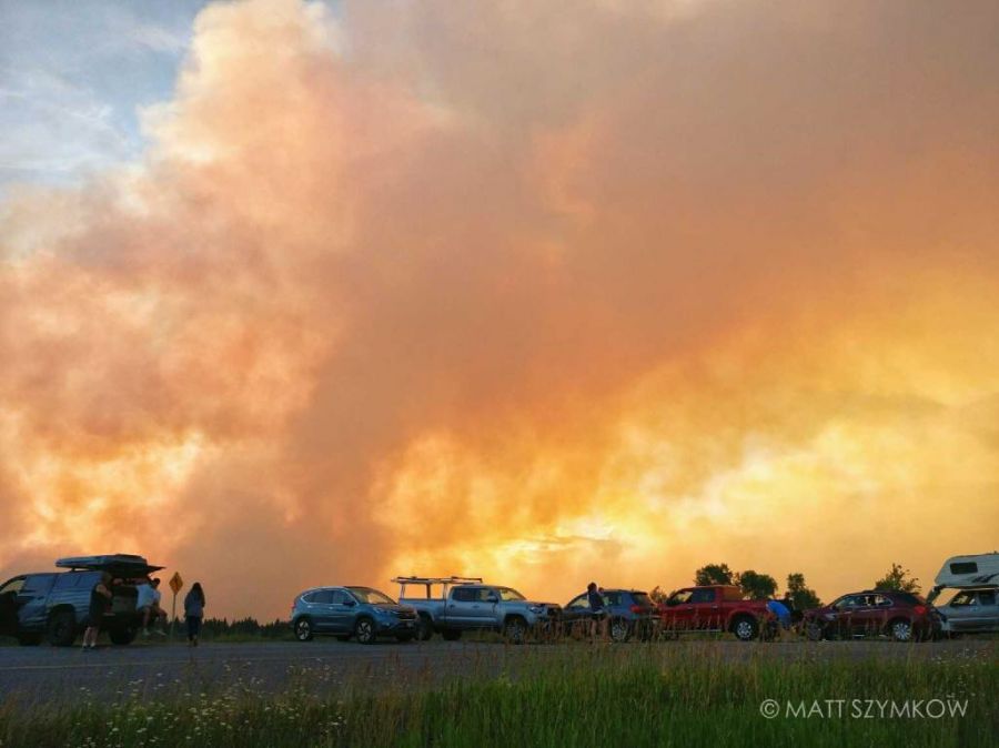 Photo credit: Matt Szymkow‏ - taken just north of 100 Mile House