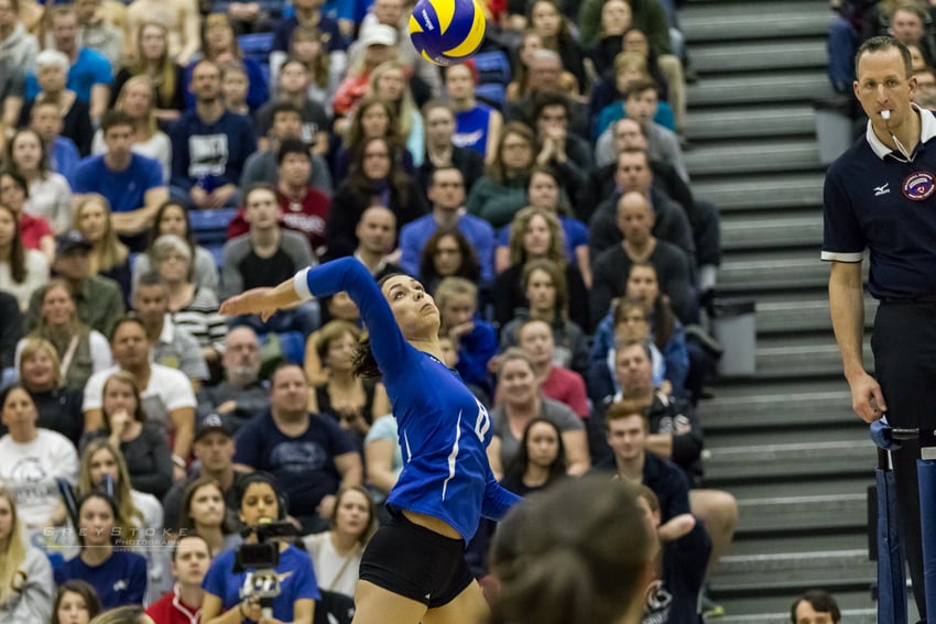 <who>Photo Credit: Greystoke Photography </who>Kelowna's Kaitlynn Given had two kills and three digs in the conference final.