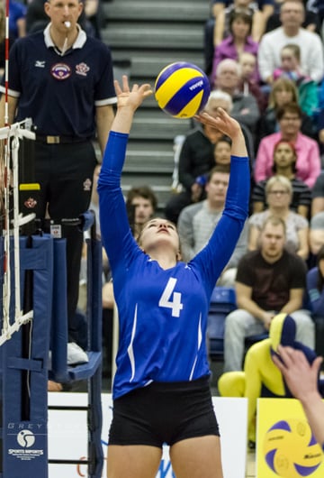 <who>Photo Credit: Greystoke Photography </who>Chandler Proch of Kelowna set for the Heat in her final <br> match on home court. 