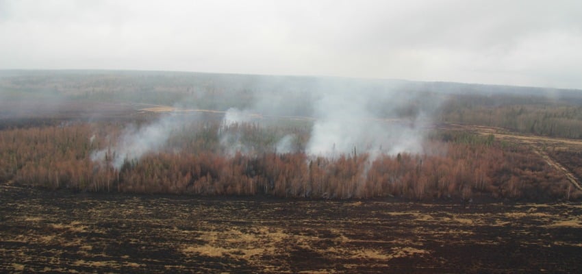 Beatton Airport Road fire.