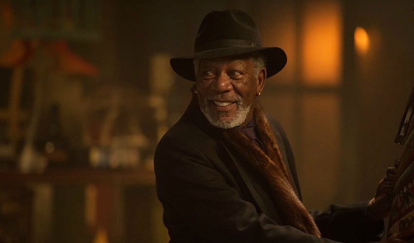 <who> Photo Credit: IMDb </who> Morgan Freeman in 'Now You See Me 2'