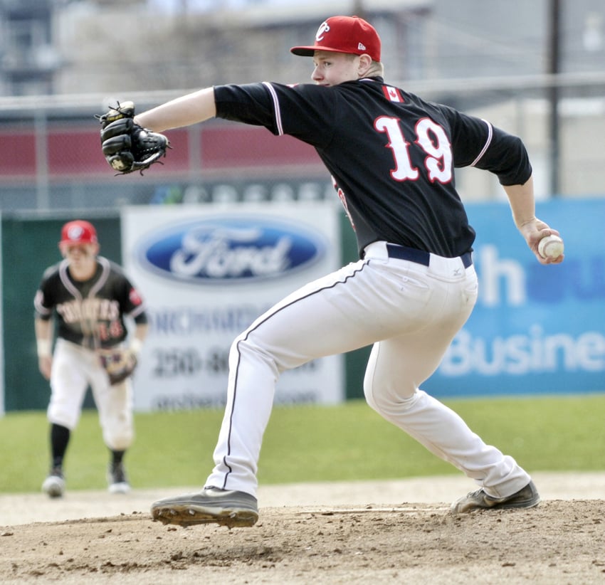 <who>Photo Credit: Lorne White/KelownaNow </who>Cole Parusinni will start on the mound for the OC Coyotes in their first game on Friday.