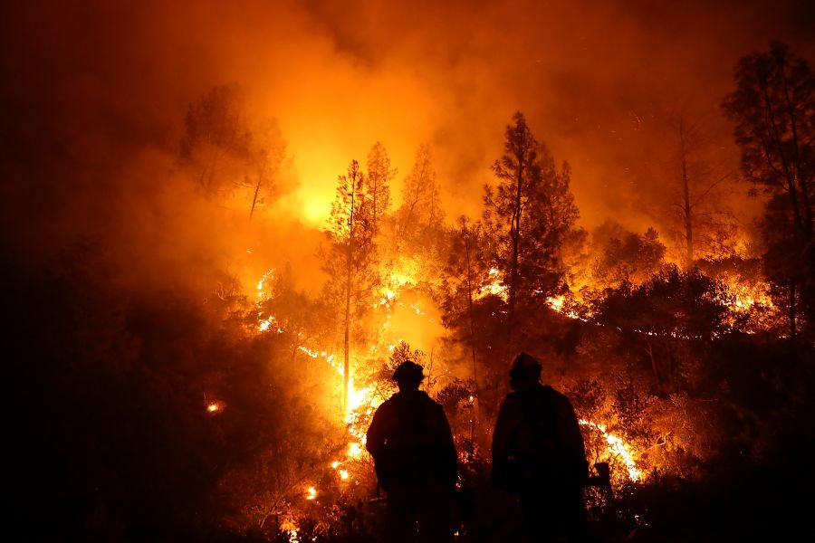 <who>Photo Credit: Getty Images/Justin Sullivan</who>The Mendocino Complex wildfire in Northern California