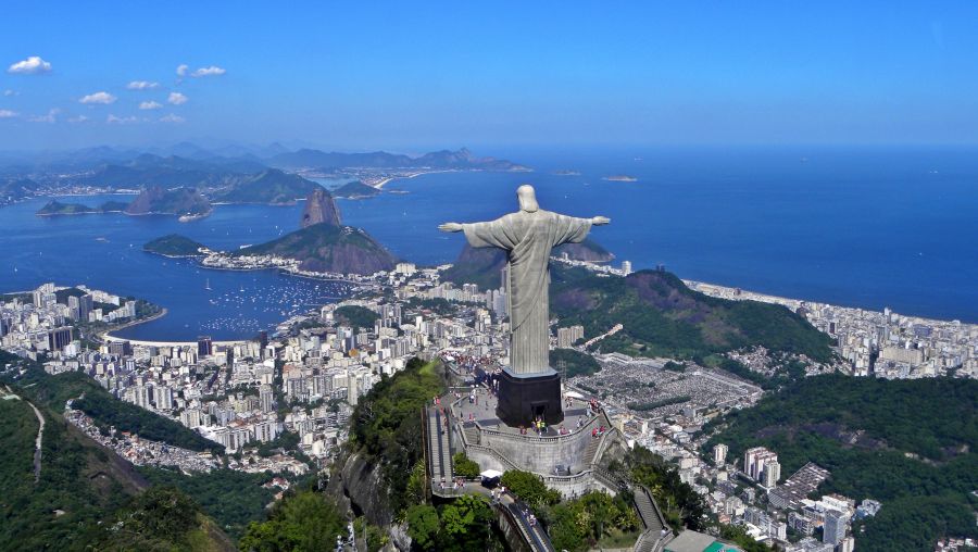 The Christ the Redeemer Statue is hard to miss when visiting Rio de Janeiro!