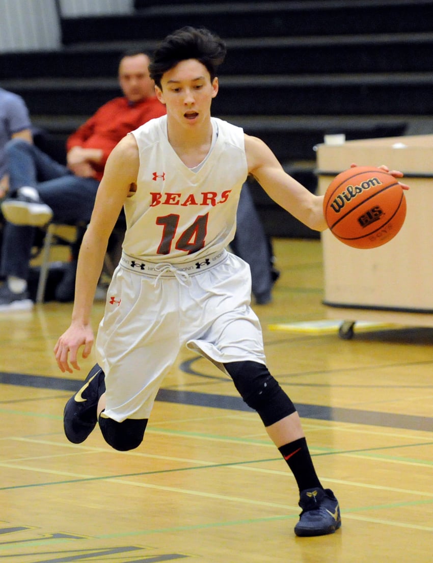 <who>Photo Credit: Lorne White/KelownaNow </who>Sam Dixon and the Mt. Boucherie Bears won four of five games at the B.C. provincial invitational tournament.