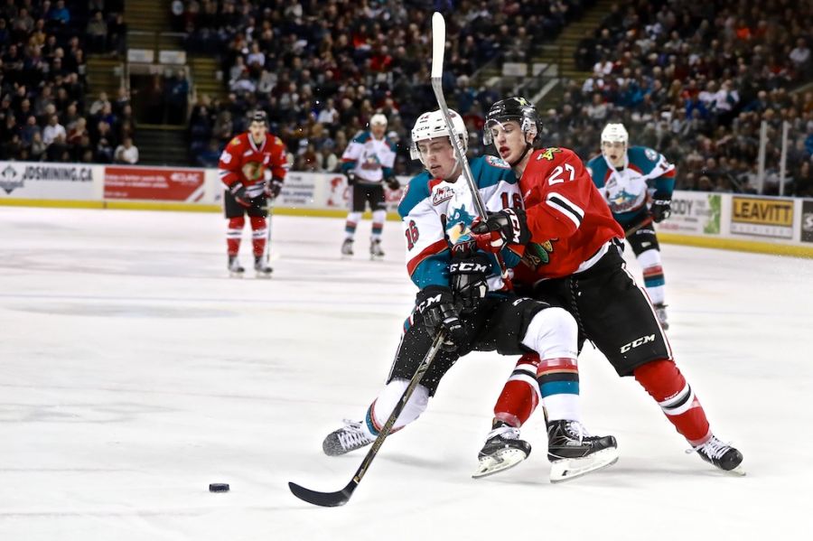 <who>Photo Credit: KelownaNow </who>Kole Lind with the big night was the game's first star.