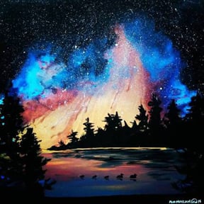 North Sky (acrylic on canvas 24X24")