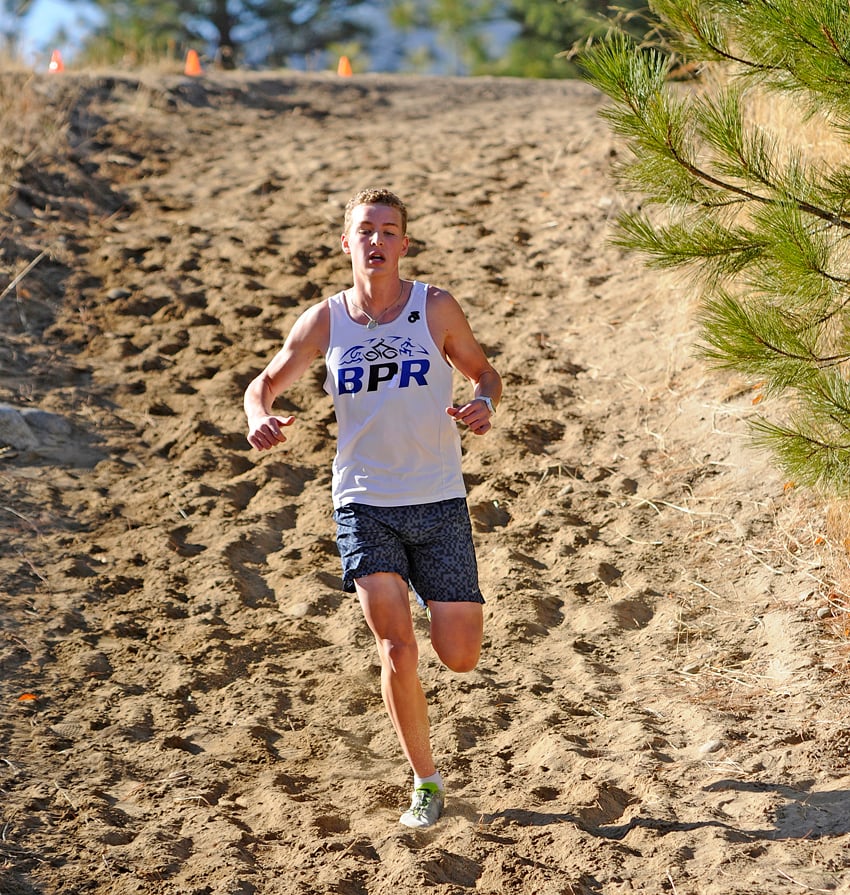 <who>Photo Credit: Lorne White/KelownaNow </who>By the third loop, Hoel was in command of the senior boys' 6.5-kilometre race.