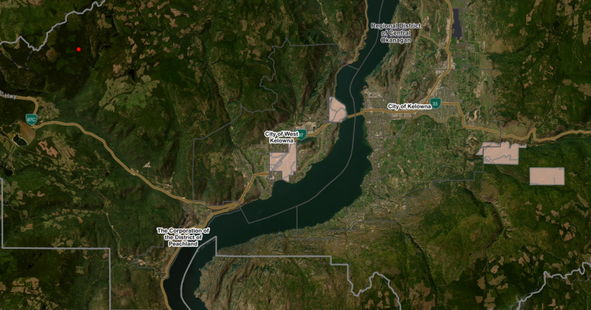UPDATE: Small wildfire near West Kelowna now held