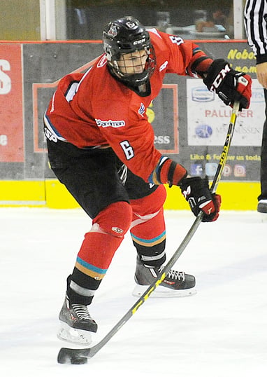 <who>Photo Credit: Lorne White/KelownaNow </who>Defenceman Jameson Murray is one of a dozen Central <br>Okanagan products on the newest edition of the major midget <br>Okanagan Rockets.
