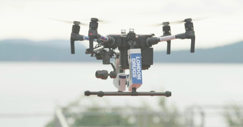 Drone delivers medicine from pharmacy to Salt Spring Island in Canadian ...
