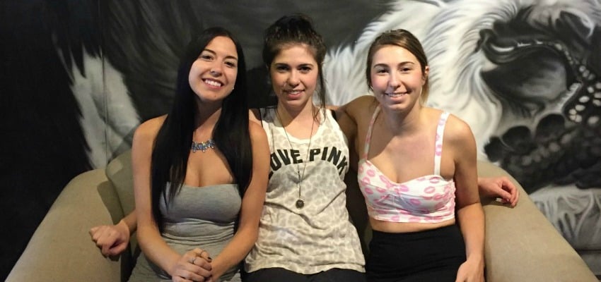 <who> Photo Credit: File photo. </who> Olivia, Tessa and Teaghan Gordey at Naked Cafe. 
