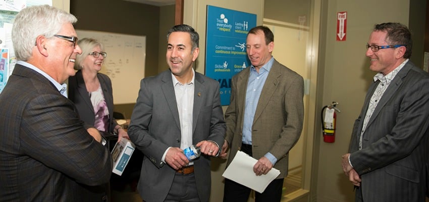 Basran on his visit to StarDyne Technologies Inc.