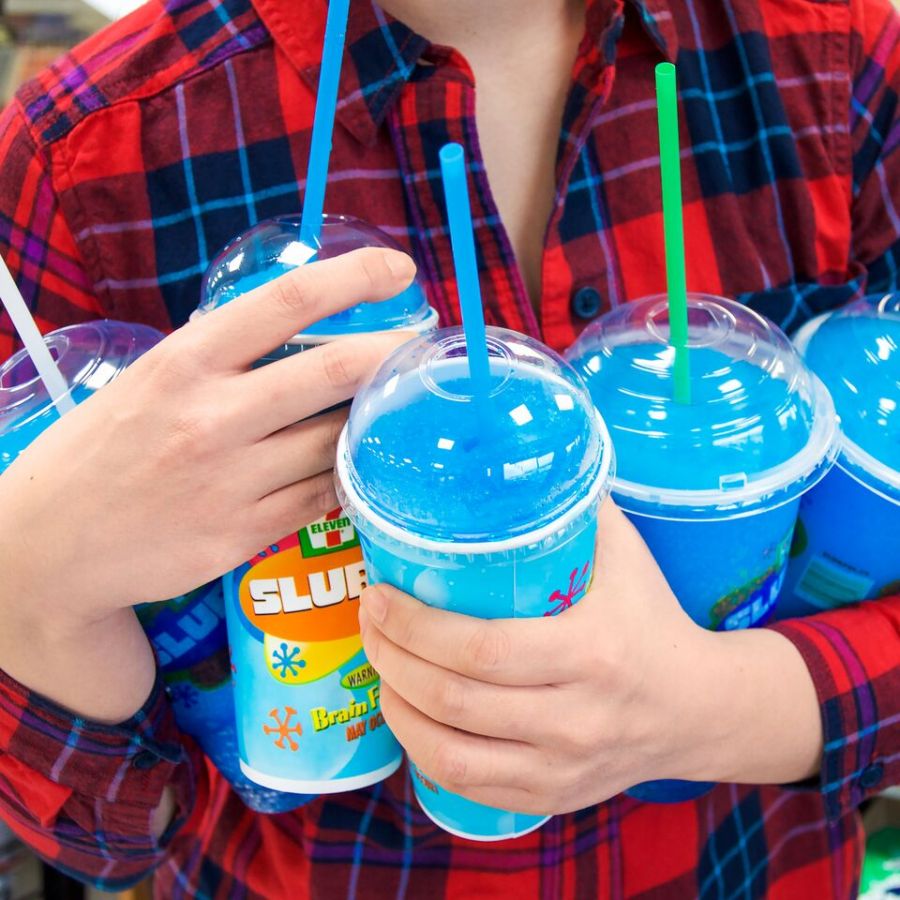 <who>Photo Credit: Contributed </who>If you're willing to rock a colourful hairdo, there's a free medium Slurpee waiting for you at the nearest 7-Eleven all day Friday.