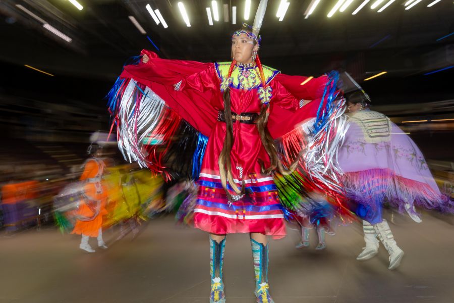 <who>Photo Credit: NowMedia/Gord Goble</who> Scene from 2023 Pow Wow Between the Lakes