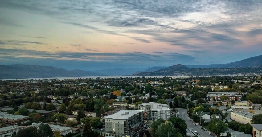 View of Kelowna this morning.