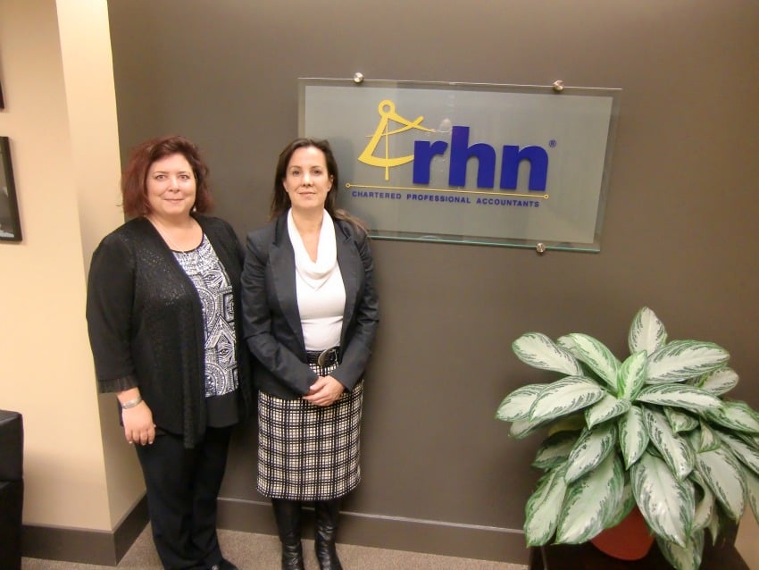 <who> RHN Chartered Professional Accountants. Left: Lynn Galloway, Right: Patricia Sample. 