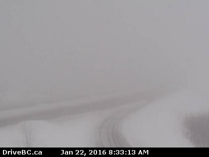 Current conditions near the Brenda Mine on Highway 97C