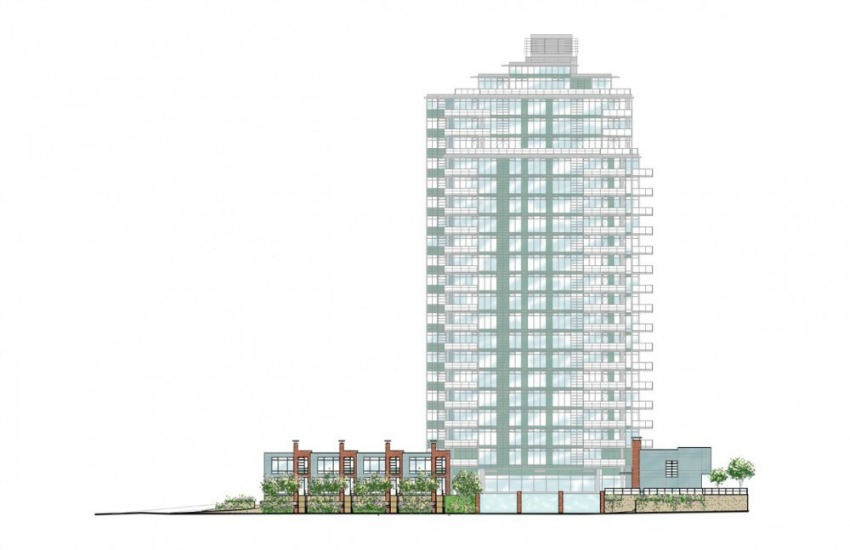 <who> Photo Credit: Kerkhoff Construction </who> Artist rendering of the 21-storey development.