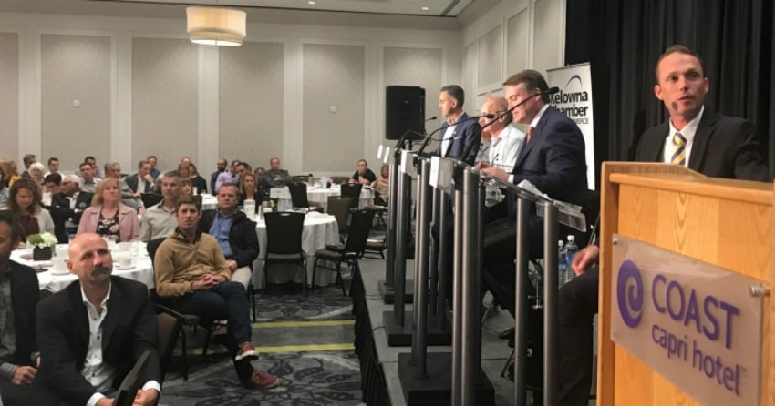 Mayoral Candidates square off at chamber lunch