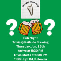 Okanagan Irish Society Pub Night