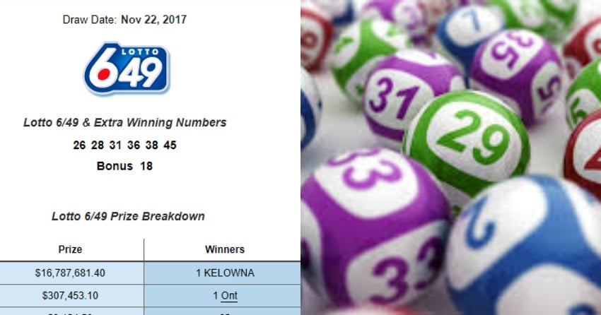 Check your numbers! Lotto ticket worth $16.7 million purchased in Kelowna