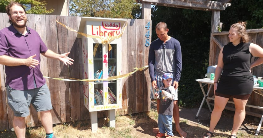 Ribbon cut on 700th Little Free Library in Greater Victoria