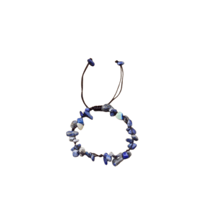 Bracciale barocco regolabile in lapislazzuli