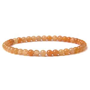 Bracciale in avventurina gialla 4 mm