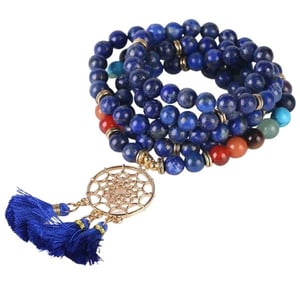 Bracciale 7 Chakra in Lapislazzuli Tibetano