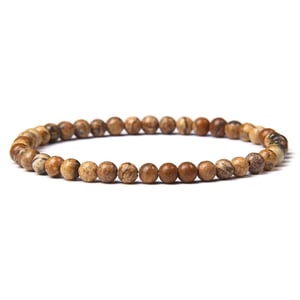 Paesaggio Bracciale in diaspro 4 mm