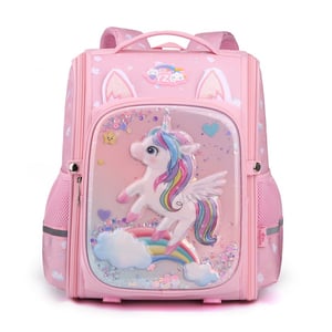 Borsa unicorno 3D rosa per bambina