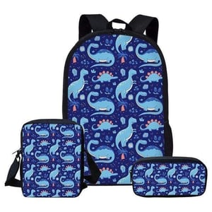 Borse blu per dinosauri