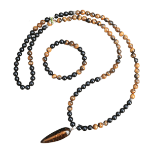 Collana + Bracciale : Onice, Occhio di tigre