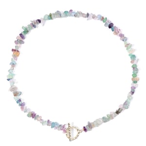Collana di chip di fluorite
