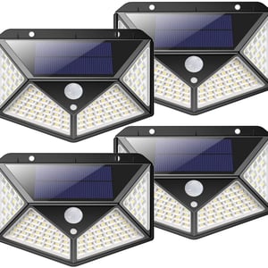 Lampada da parete solare con rilevatore di movimento