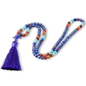 Collana di Lapislazzuli 7 Chakra Mala.