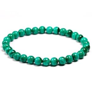 Bracciale in pietra naturale di malachite