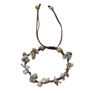 Bracciale barocco regolabile in labradorite
