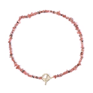 Collana di schegge di rodocrosite